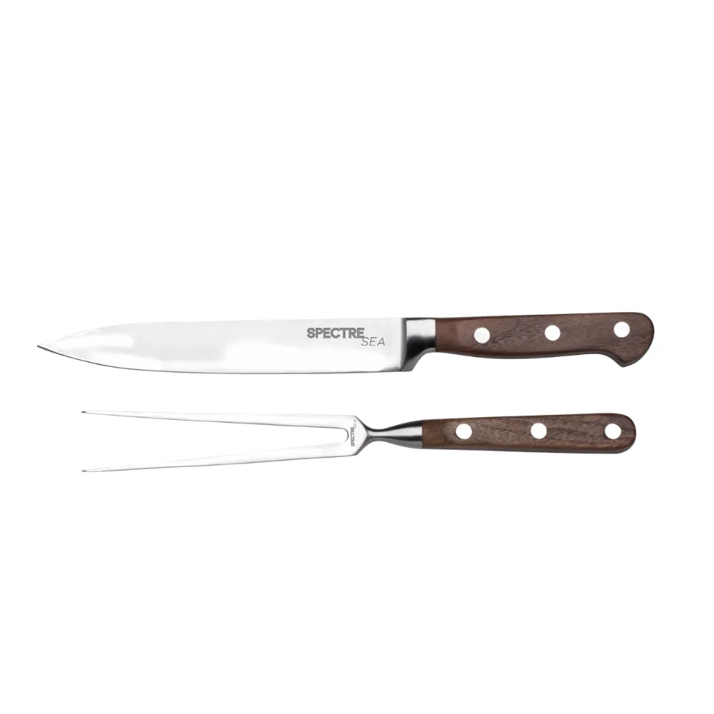 Meat Carving Knife Set and Fork in Gift Box 7