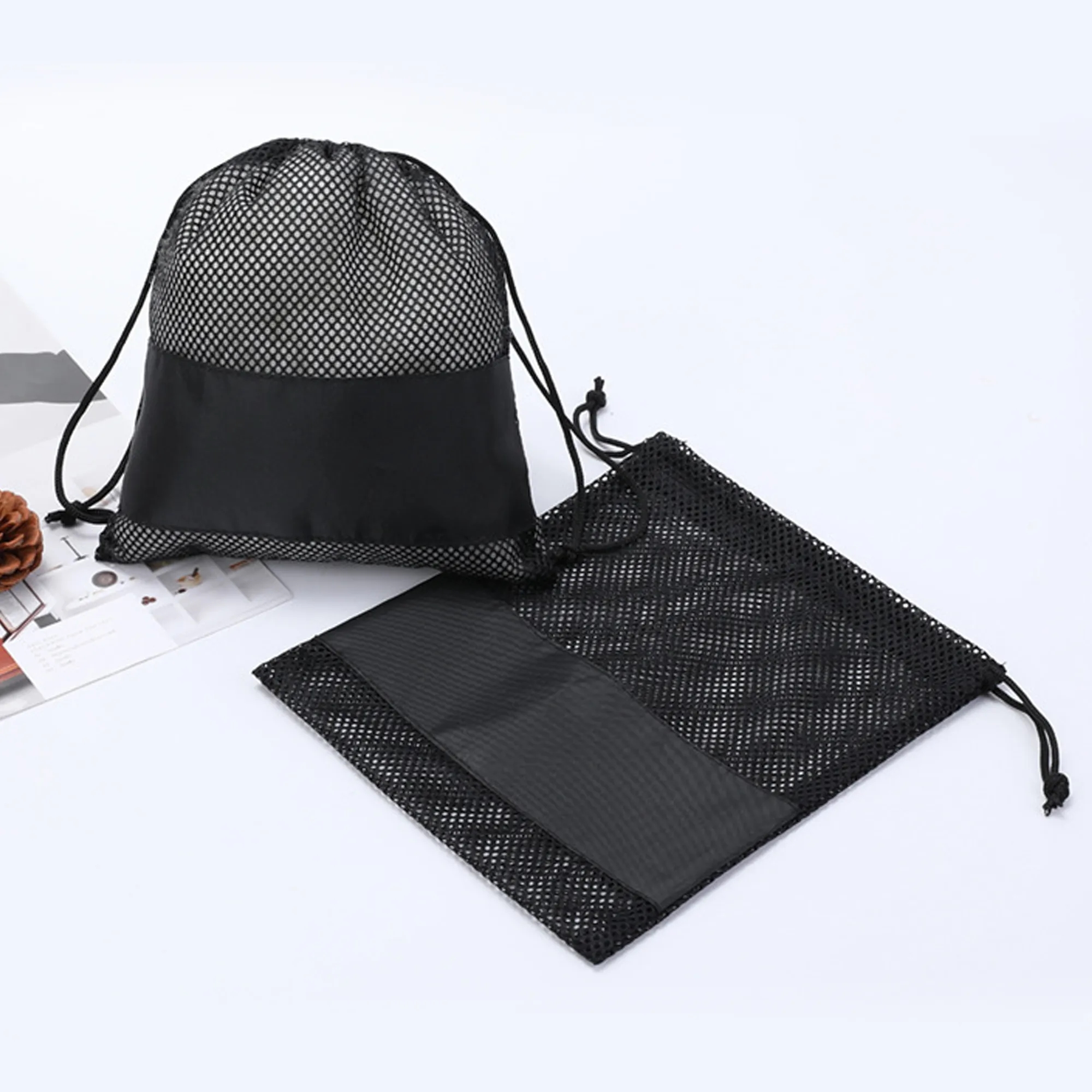 Polyester Drawstring Mesh Bag Free Shipping 6