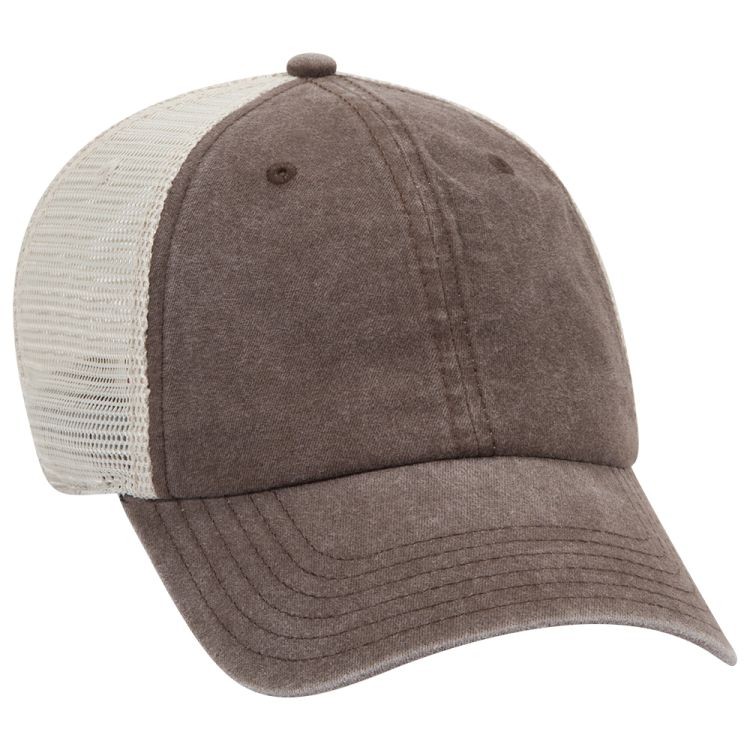 OTTO CAP® OTTO FLEX® Fitted 6 Panel Low Profile Mesh Back Trucker Hat 1