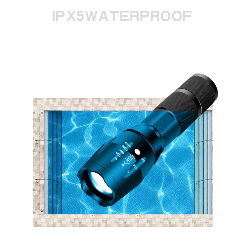 Custom Rechargeable Zoomable Flashlights 2