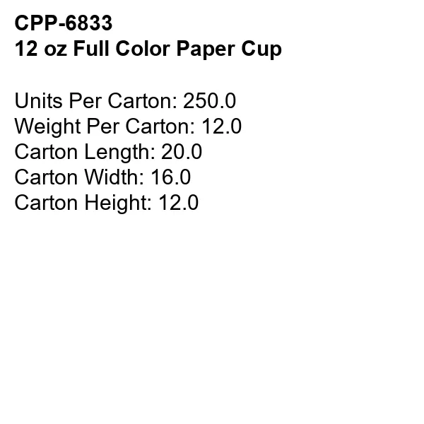12 oz Full Color Paper Cup 3