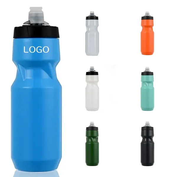 24 oz Sports Water Bottle with Squeeze Design and Cover 4