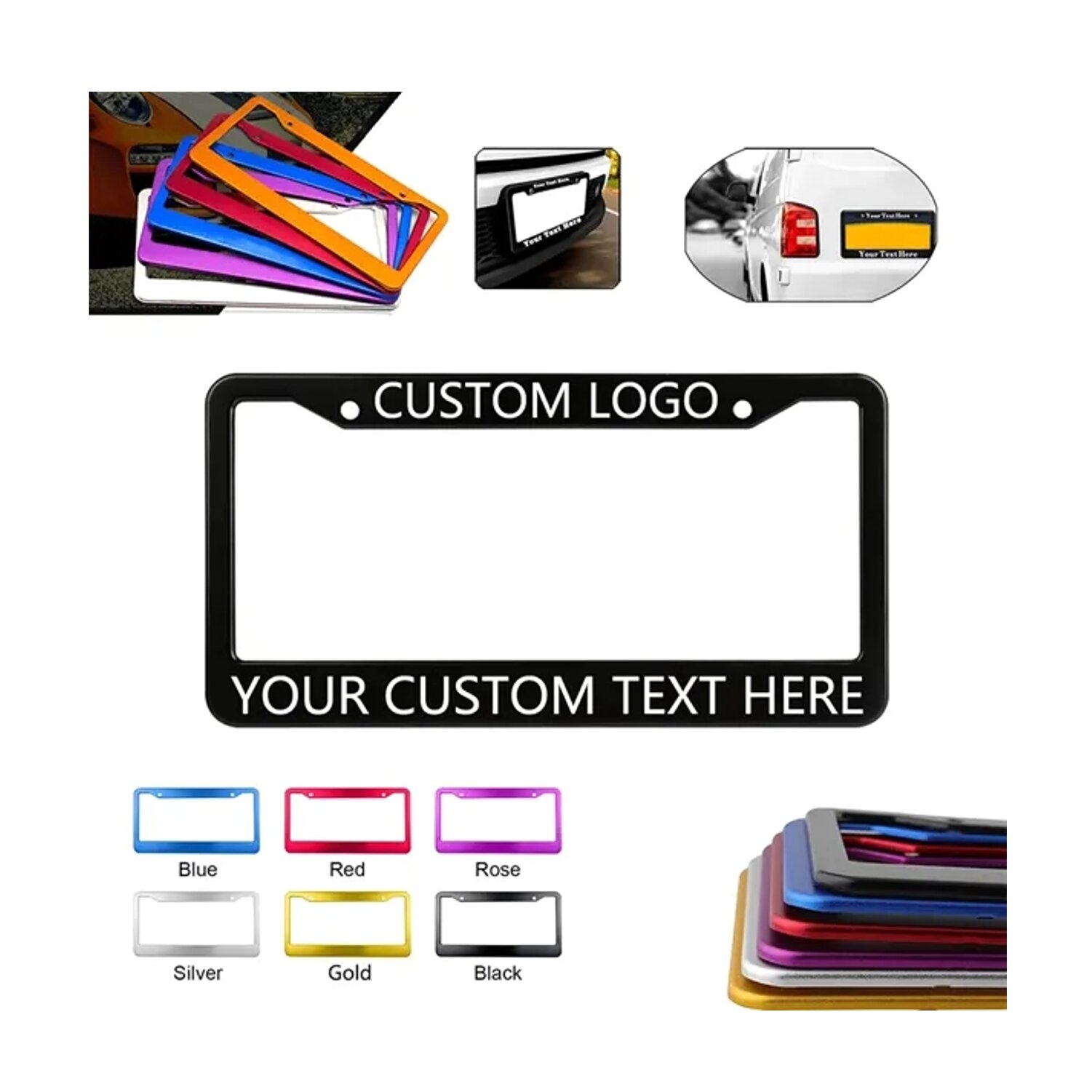 Aluminum Alloy License Plate Frame 11