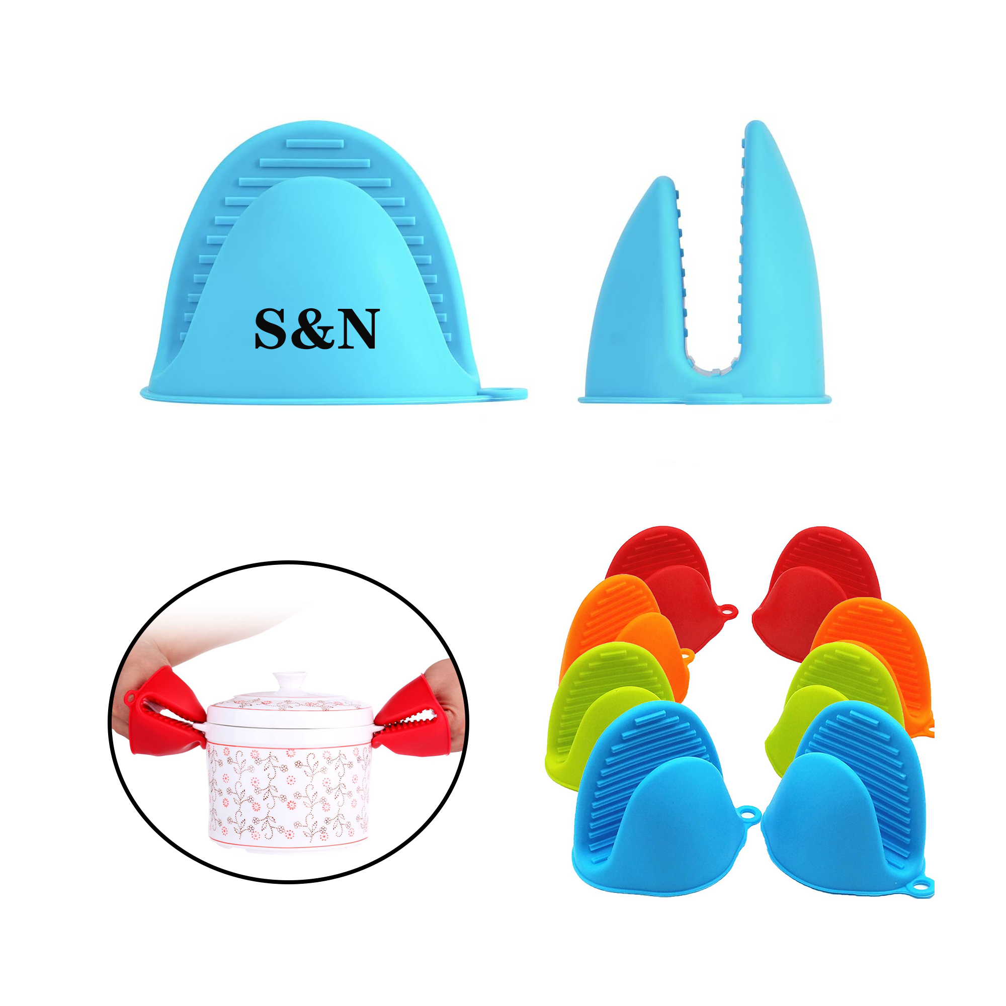 Kitchen Cooking Heat-resistant Silicone Clip 2