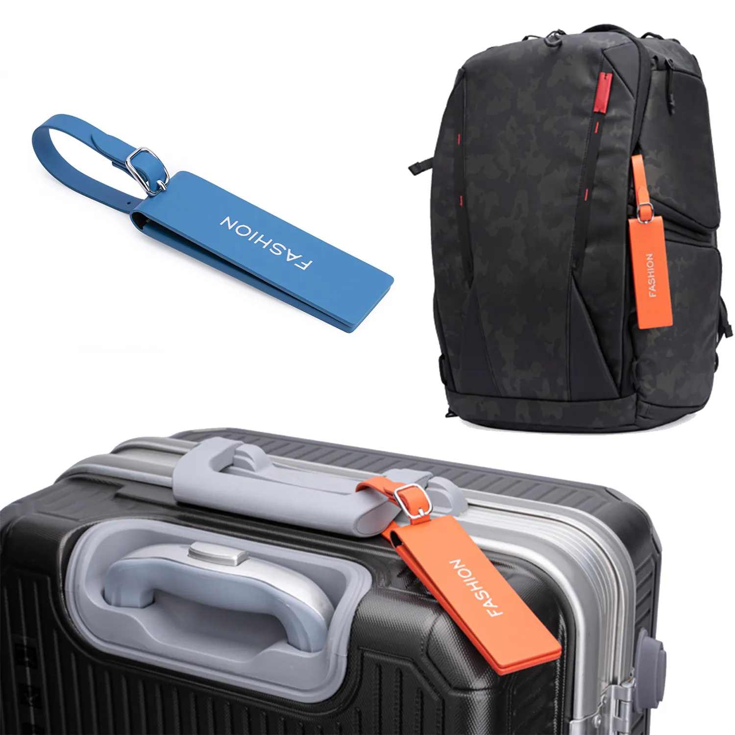 PU Leather Magnetic Luggage Tag 3