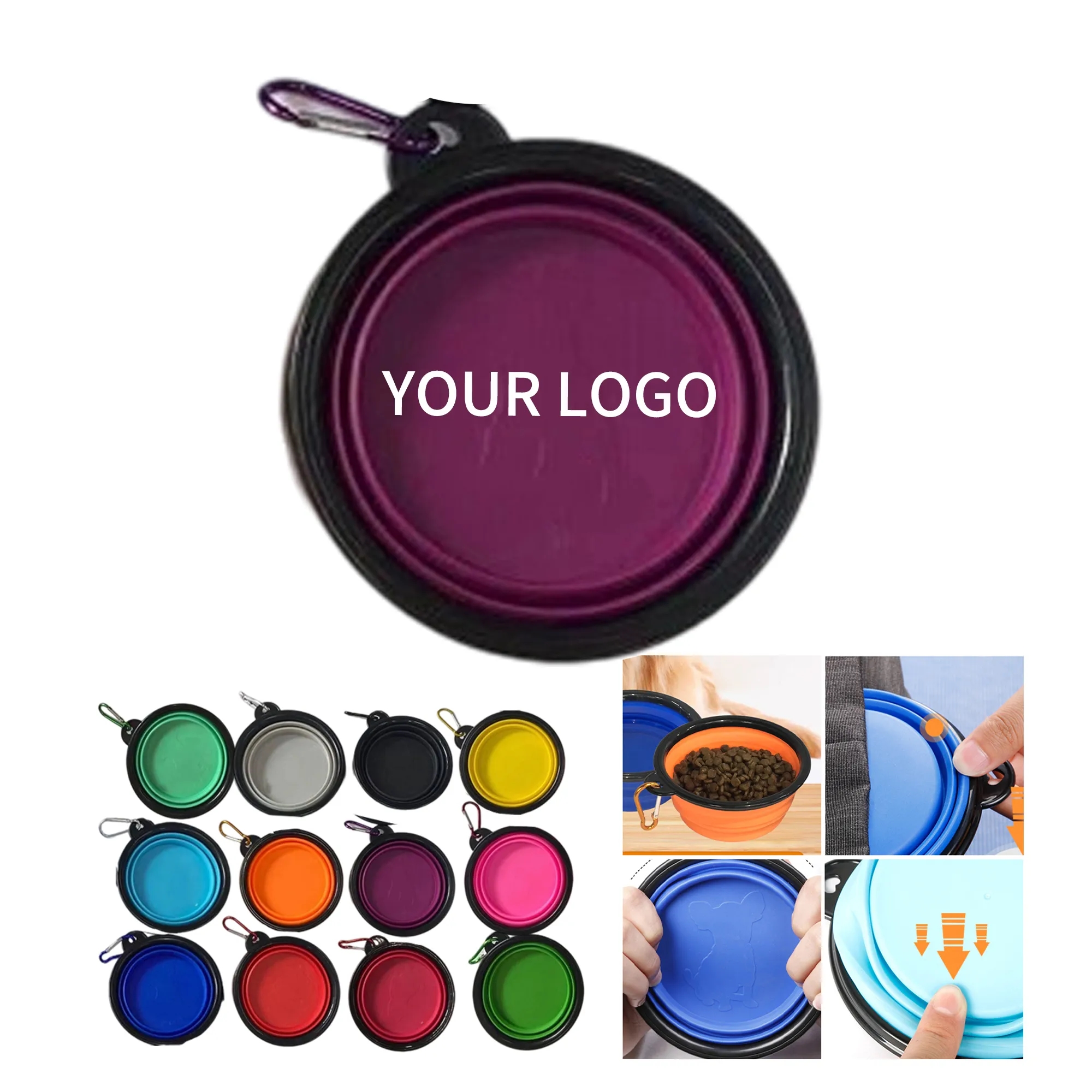 Collapsible Dog Bowl 12oz Portable Practical and Durable 2