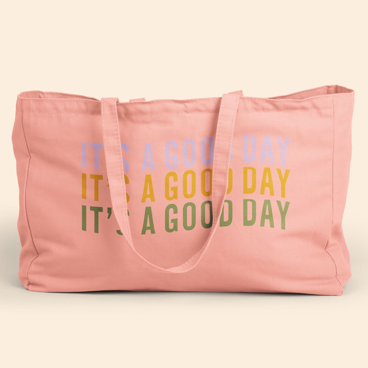 BABS OVERSIZED TOTE - COLORED CANVAS