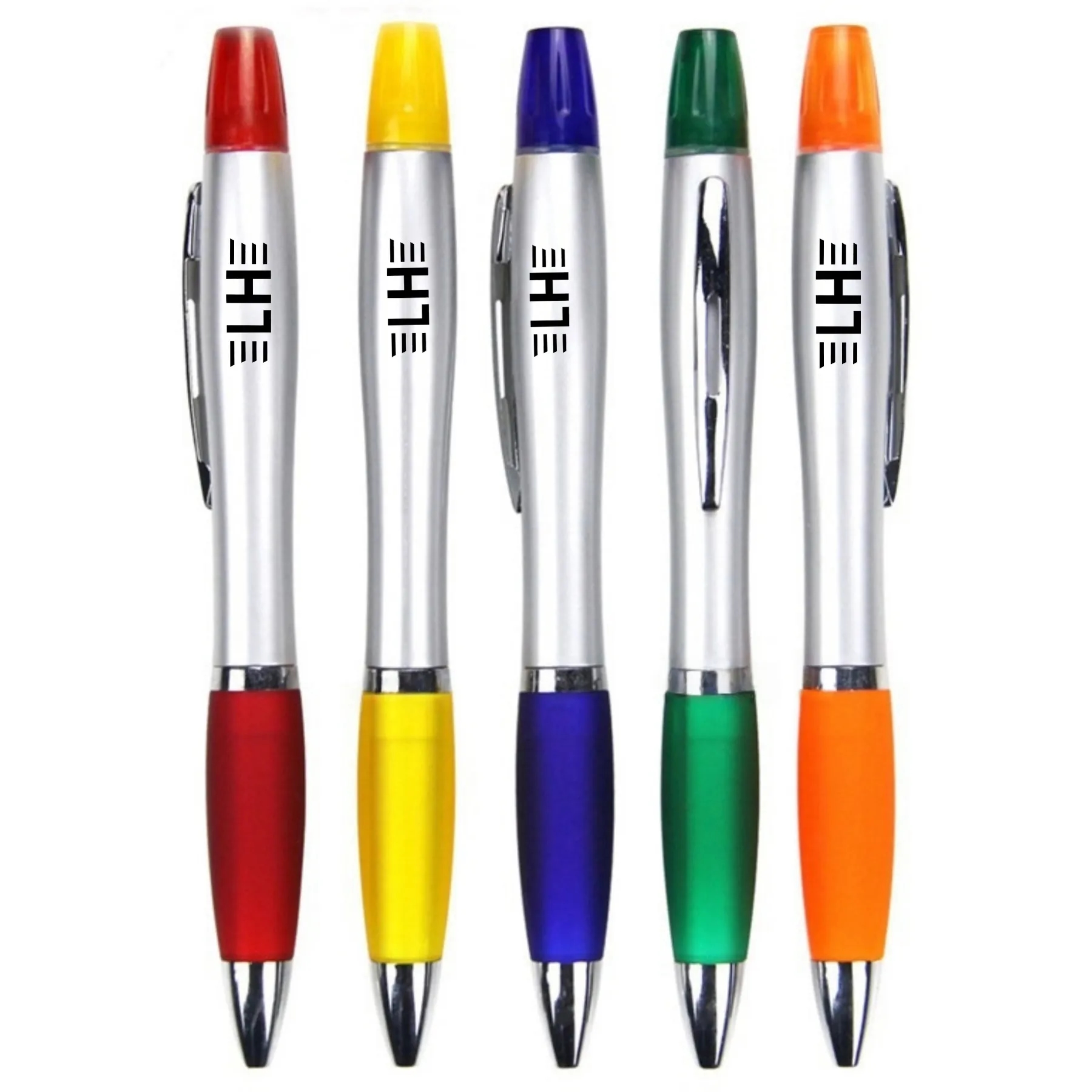 Plastic Highlighter Ballpoint Pen 2