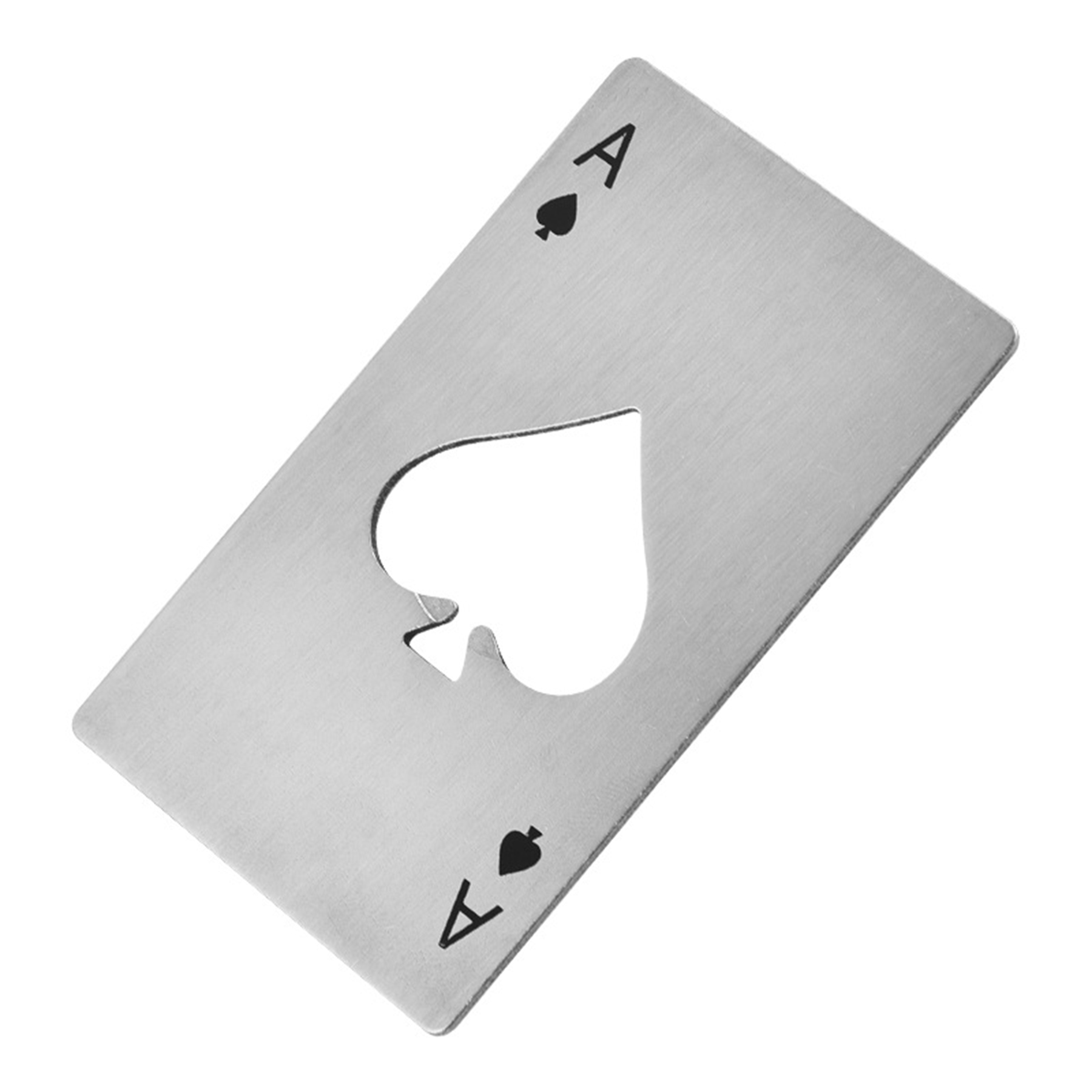 Stainless Steel Ace of Spades Card Bottle Opener 4