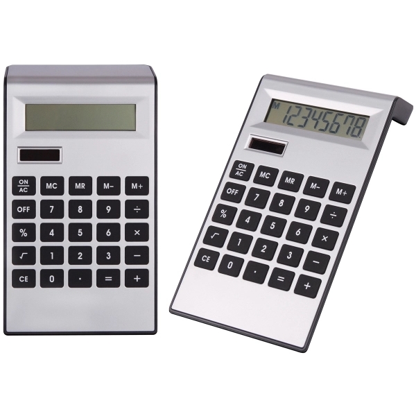 Silver Plastic Solar calculator 1