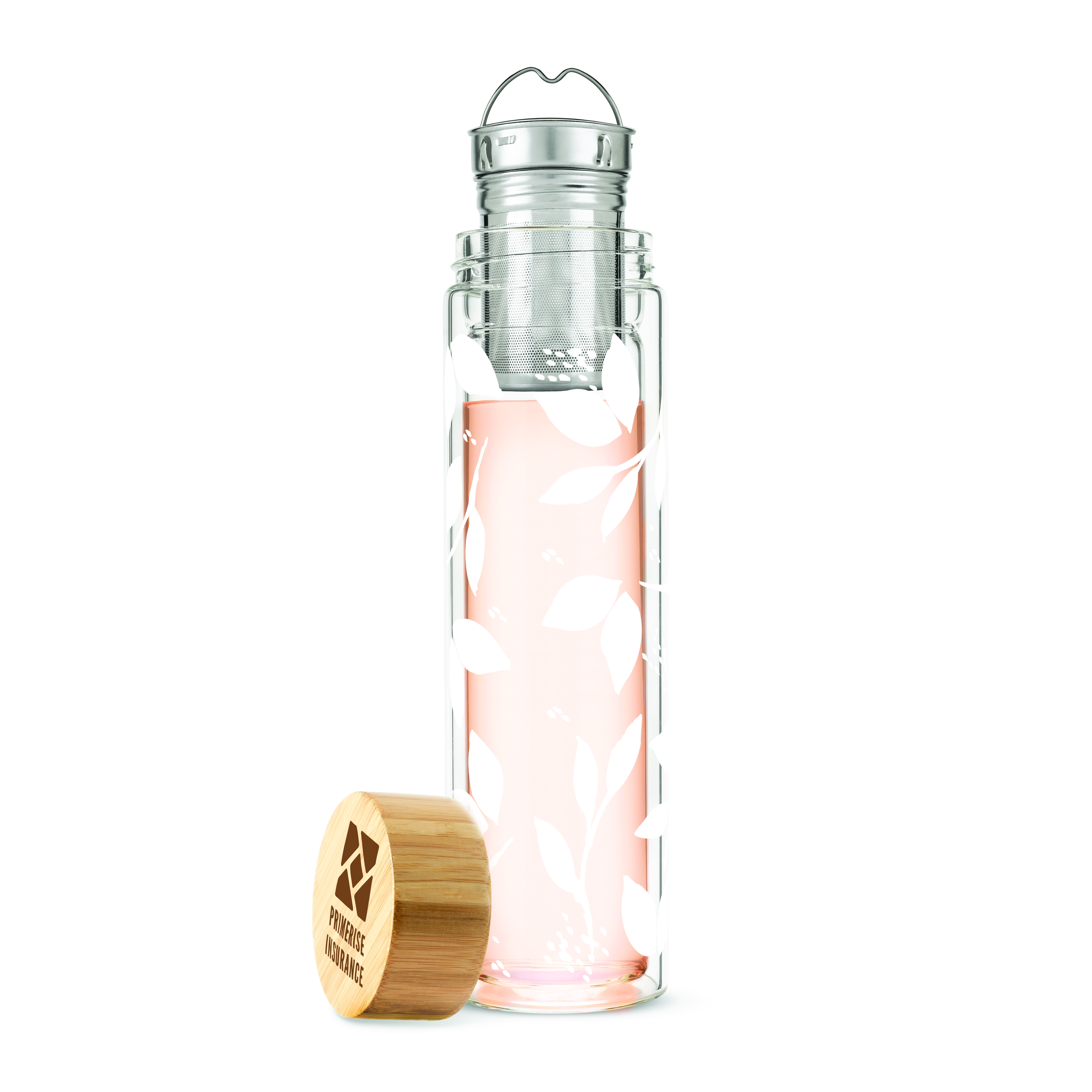 Pinky Up® Blair™ Glass Travel Tea Mug 6