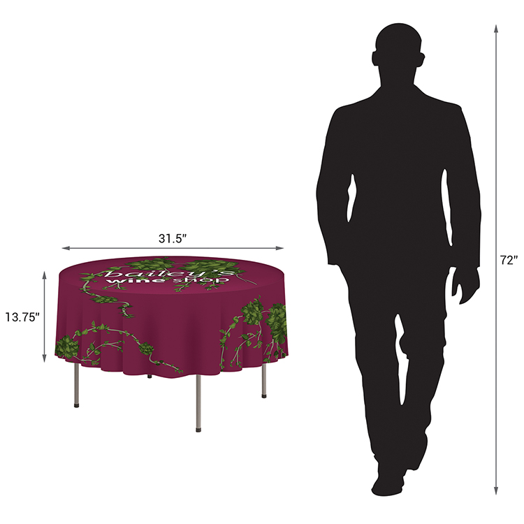 59" x 59" Round Table Cover 5