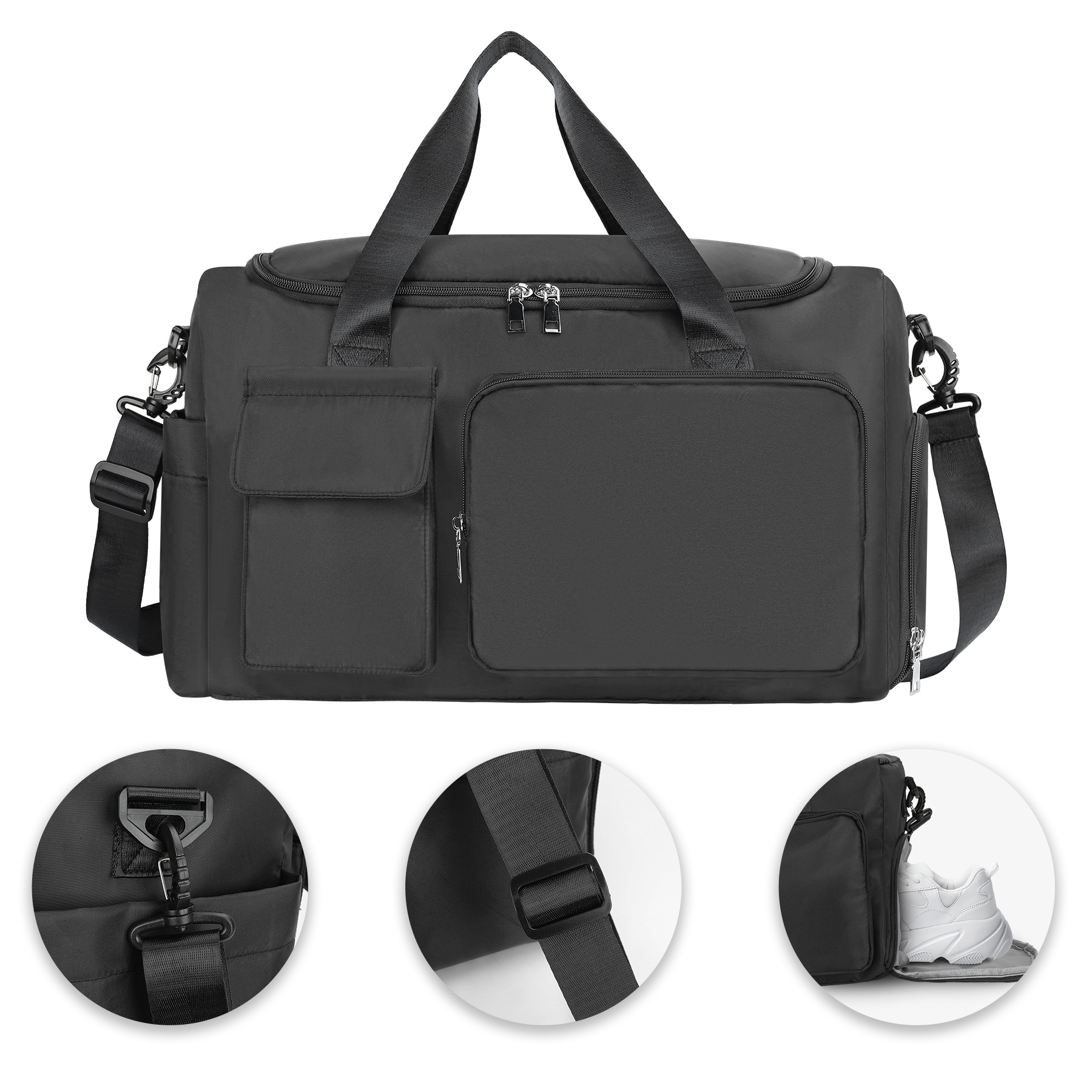 Travel Duffel Bag with Shoes Compartment 2