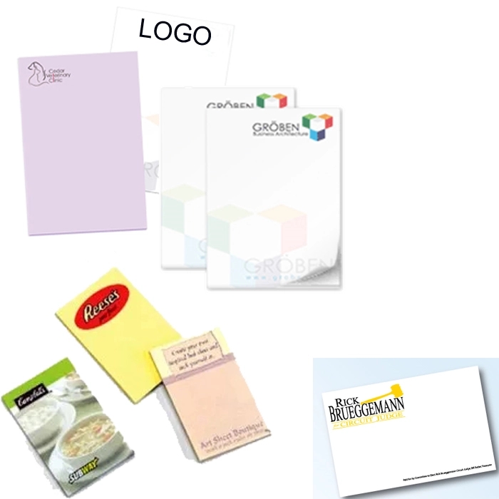 Custom Adhesive Sticky Note Pads (25 sheets) - 3" x 2" 4