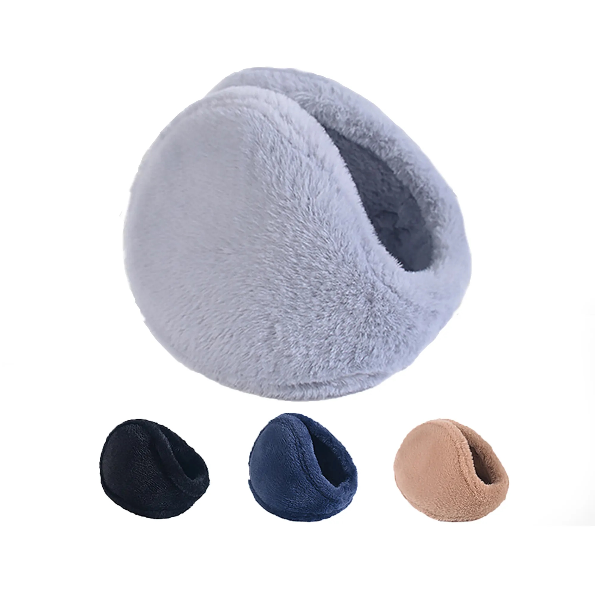 Imitation Rabbit Fur Fabric Warm Earmuffs 1