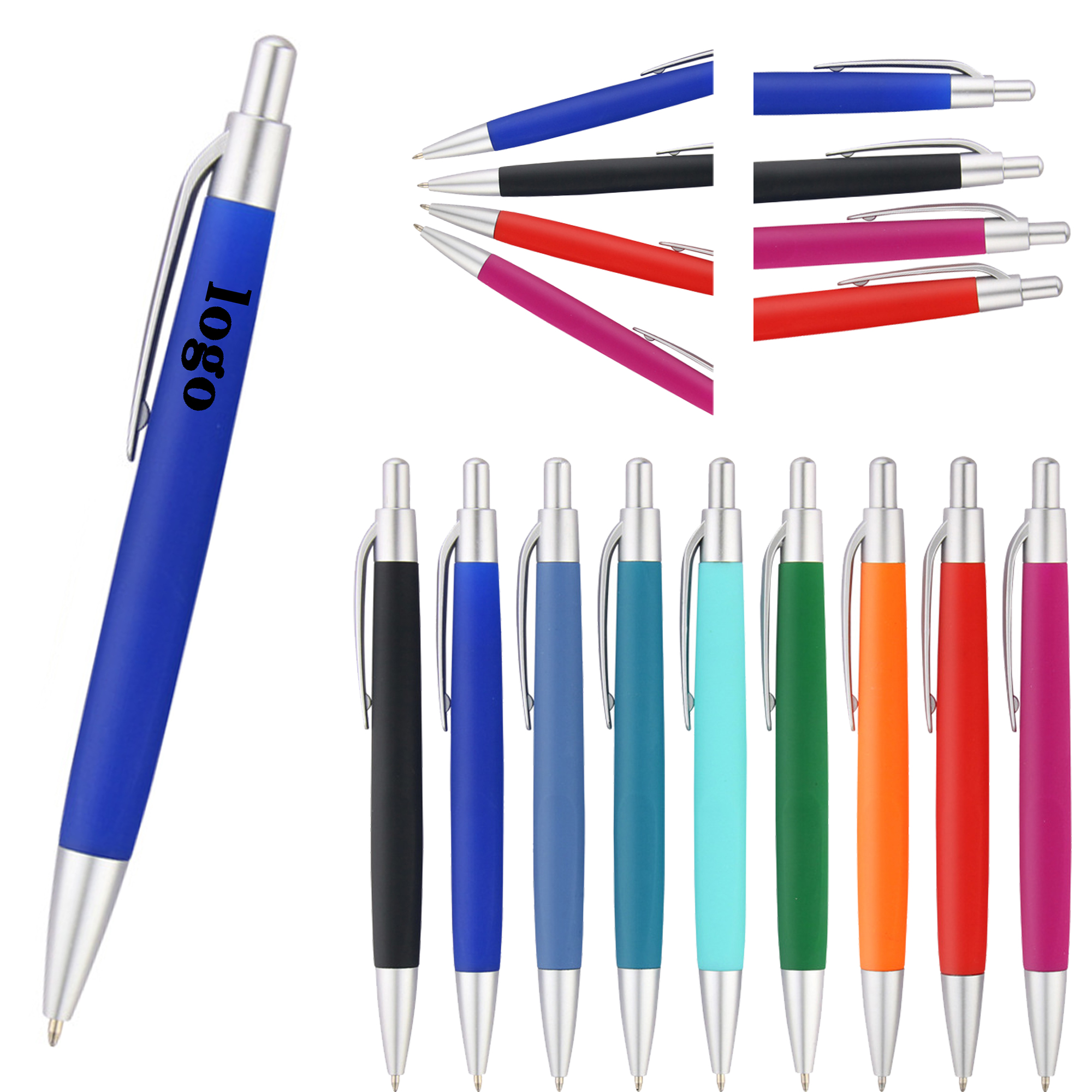 Retractable Plastic Ballpoint Pen 2