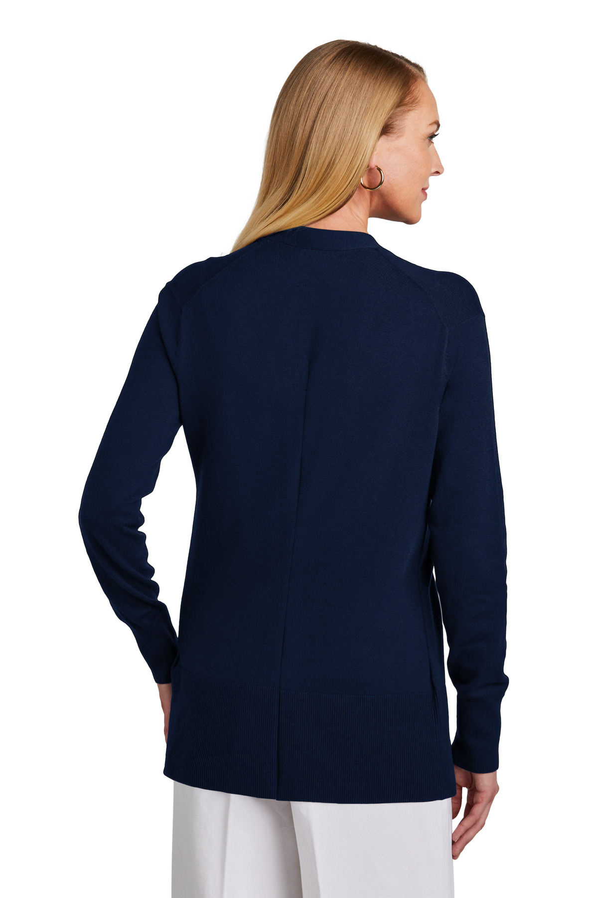 Brooks Brothers Women's Cotton Stretch Long Cardigan Sweater BB18403 10