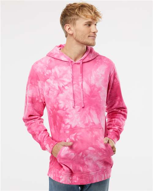 Unisex Midweight Tie-Dyed Hooded Sweatshirt - PRM4500TD 46