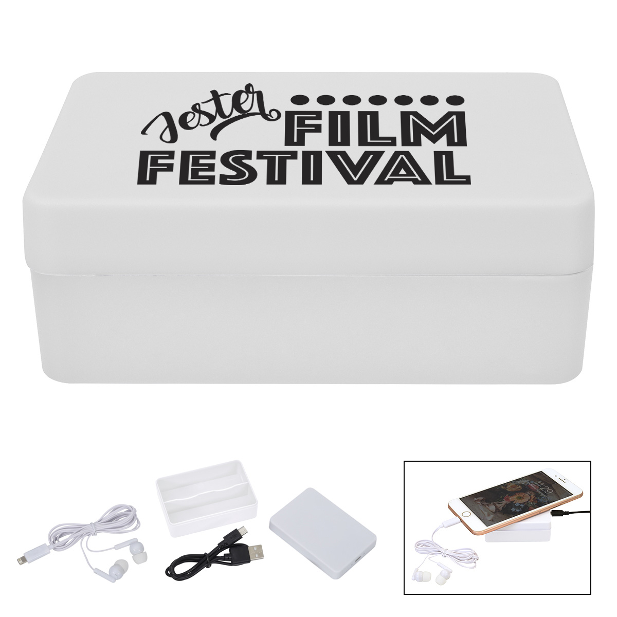 3-In-1 Stowaway Wireless Charging Kit With Earbuds 12