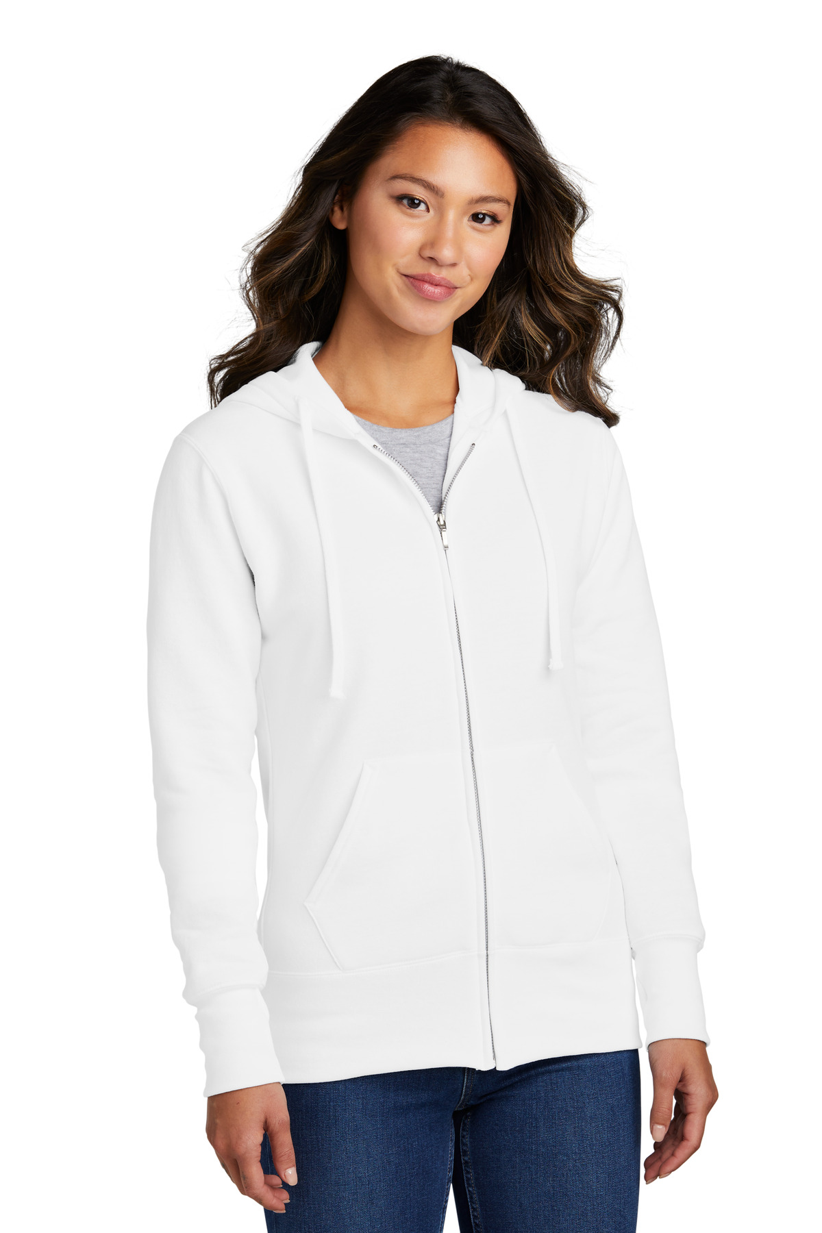 Port & Company® Women's Core Fleece Full-Zip Hooded Sweatshirt 34