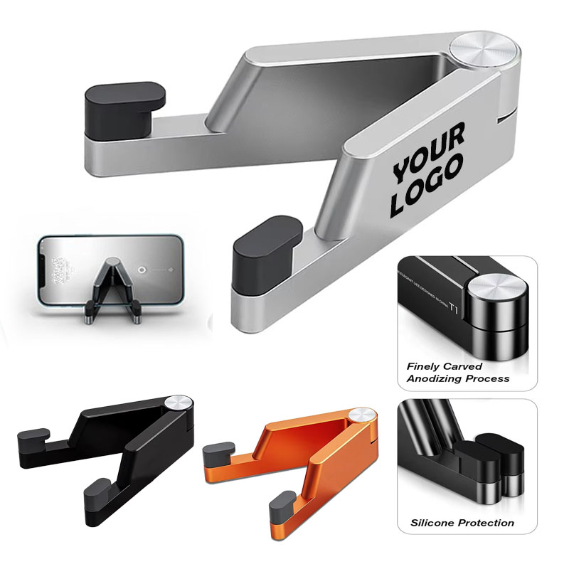 Foldable Aluminum V-Shaped Desktop Phone Stand 3