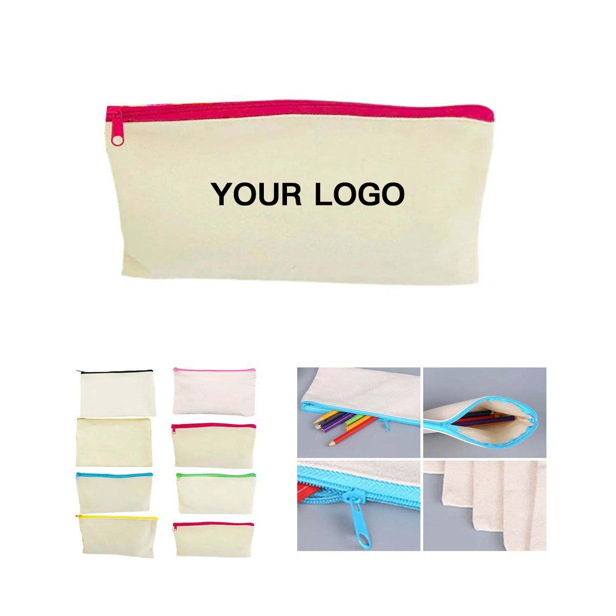 Portable Canvas Pen Bag for School and Travel 4