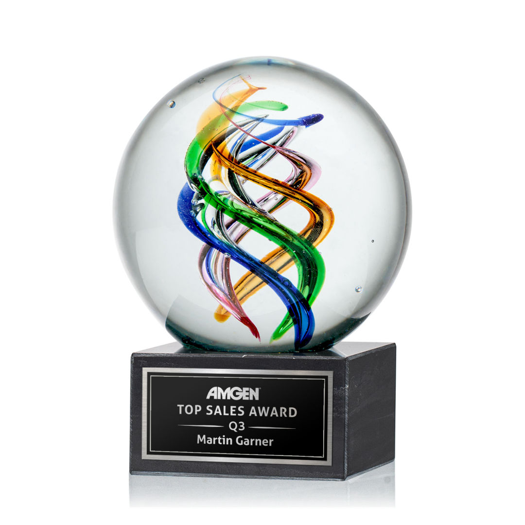 Galileo Award on Square Marble Base 5