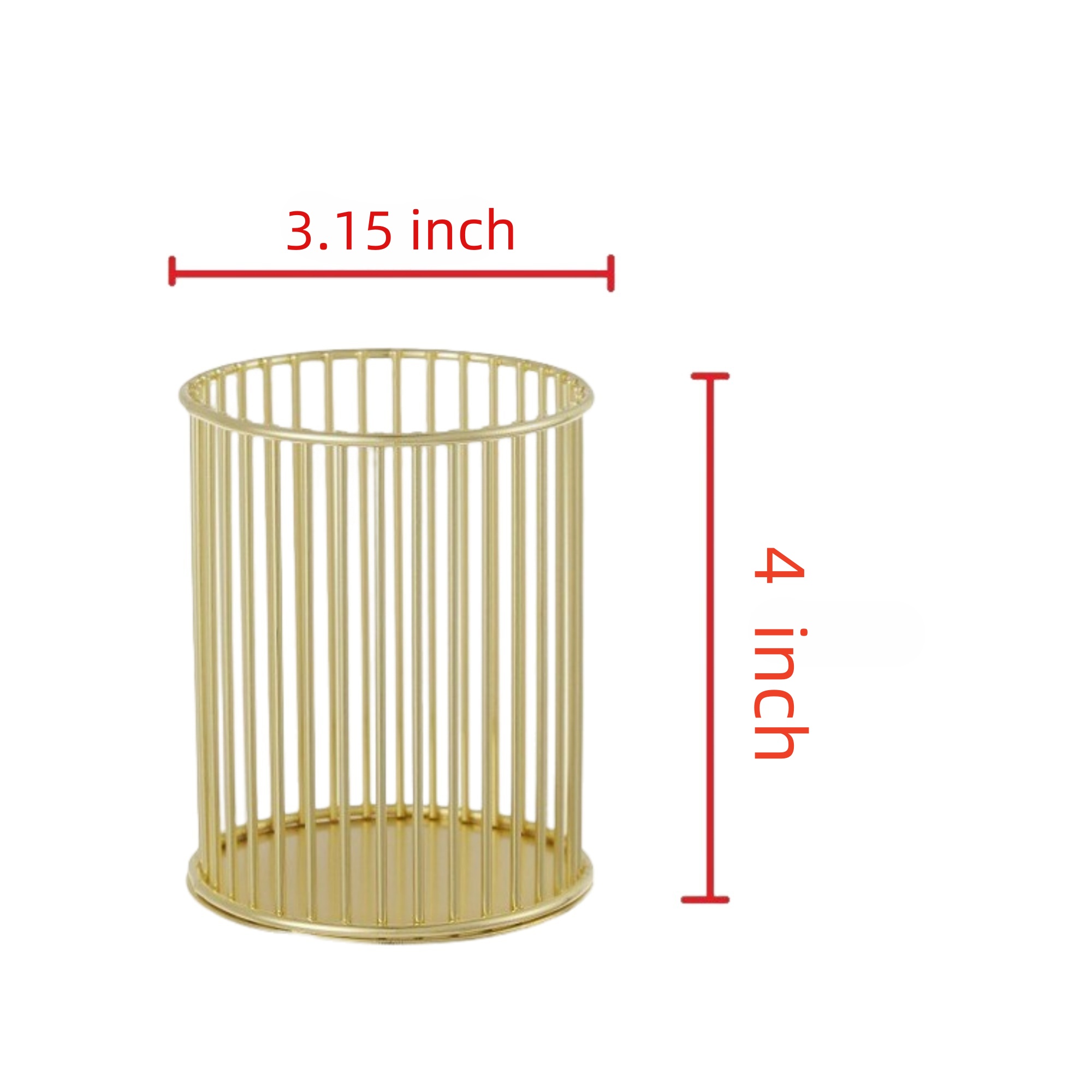 Gold Makeup Brush Holder 3