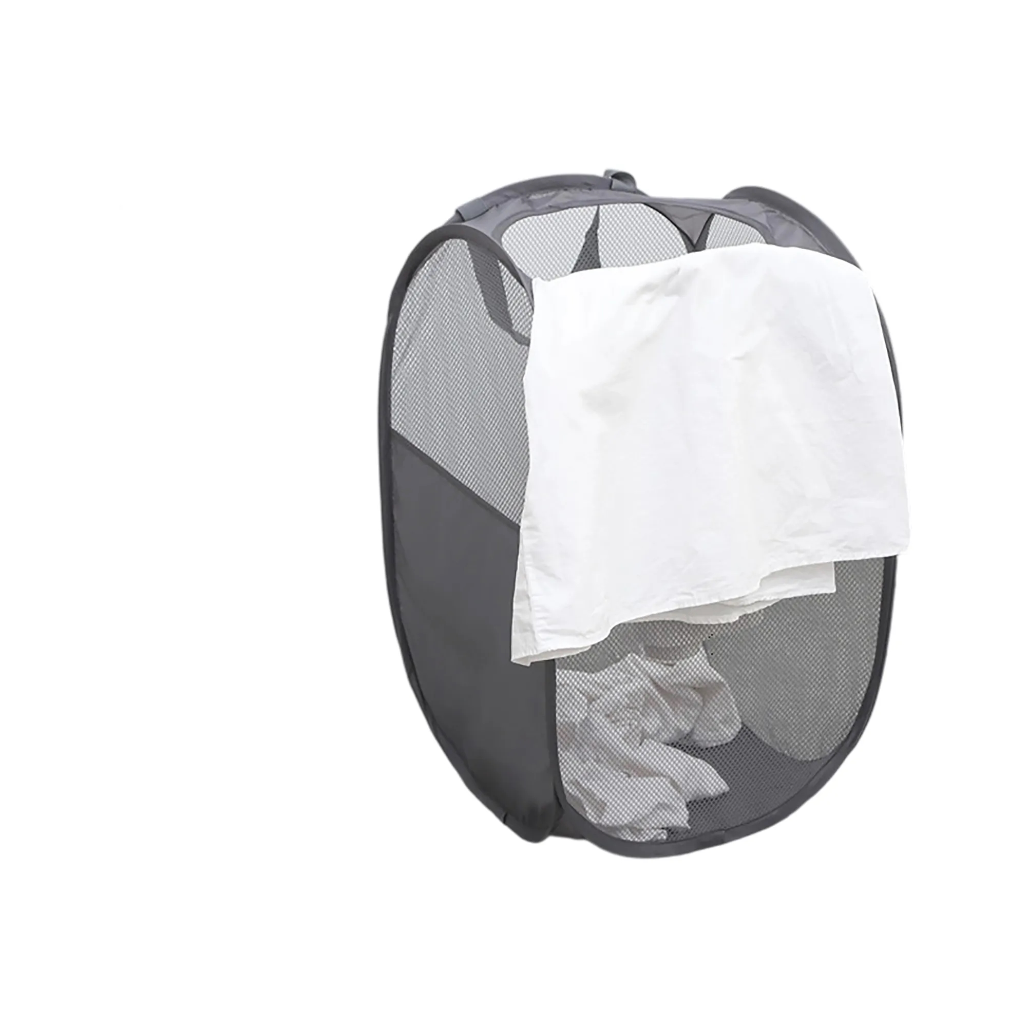 Mesh Laundry Hamper with Handles 9