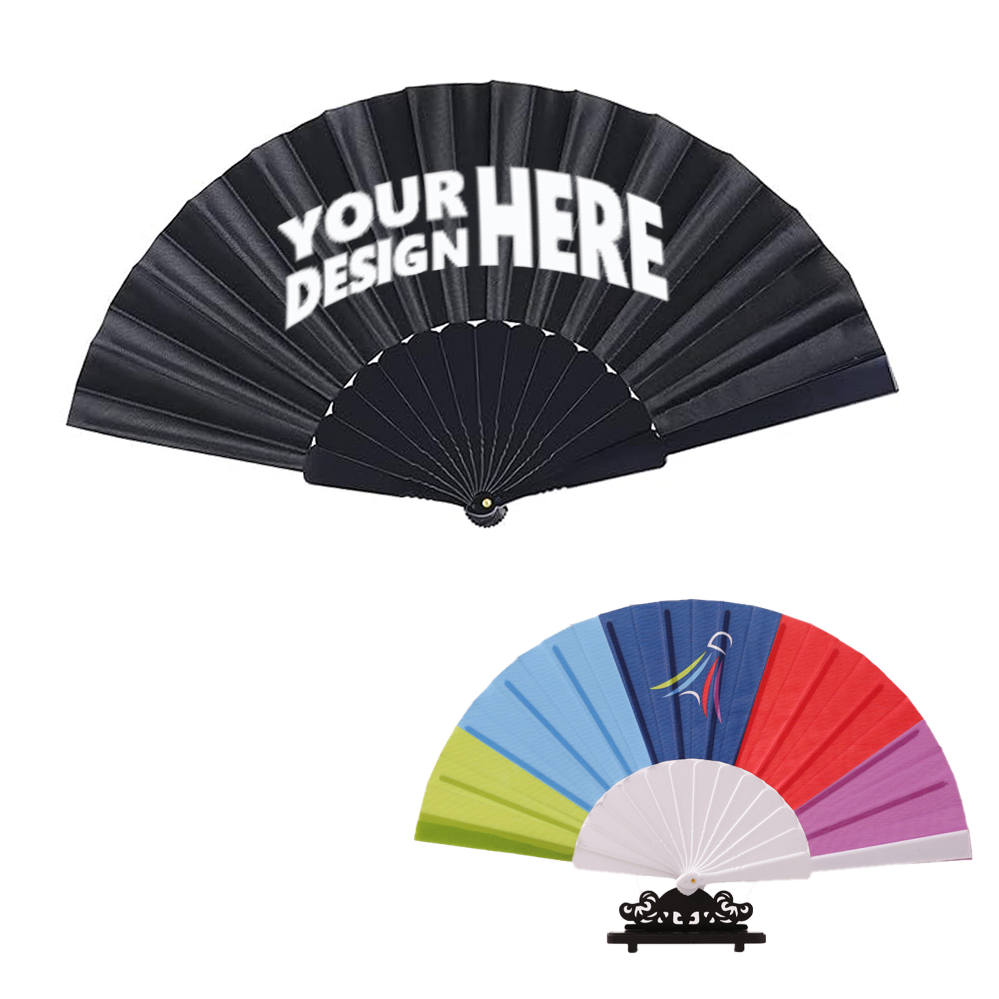 Personalized Full-Color Folding Fan 2