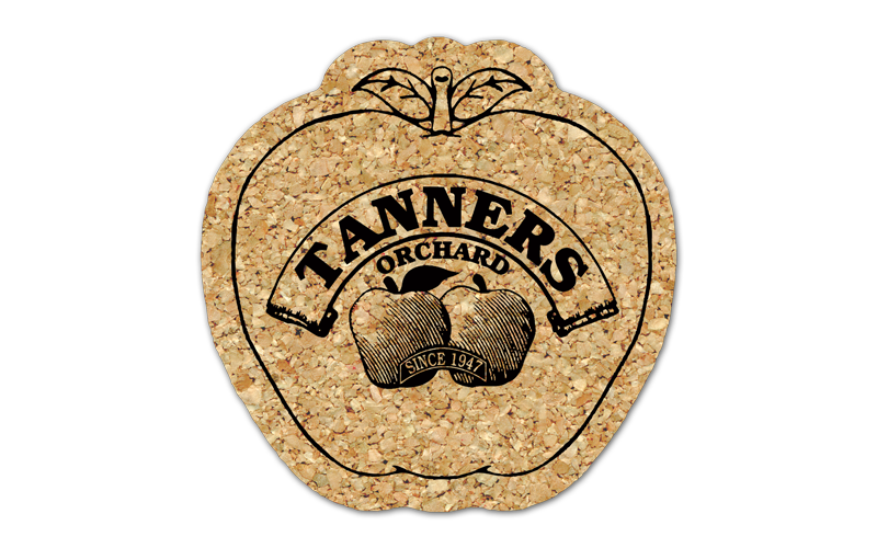 Apple Cork Coaster 4AP
