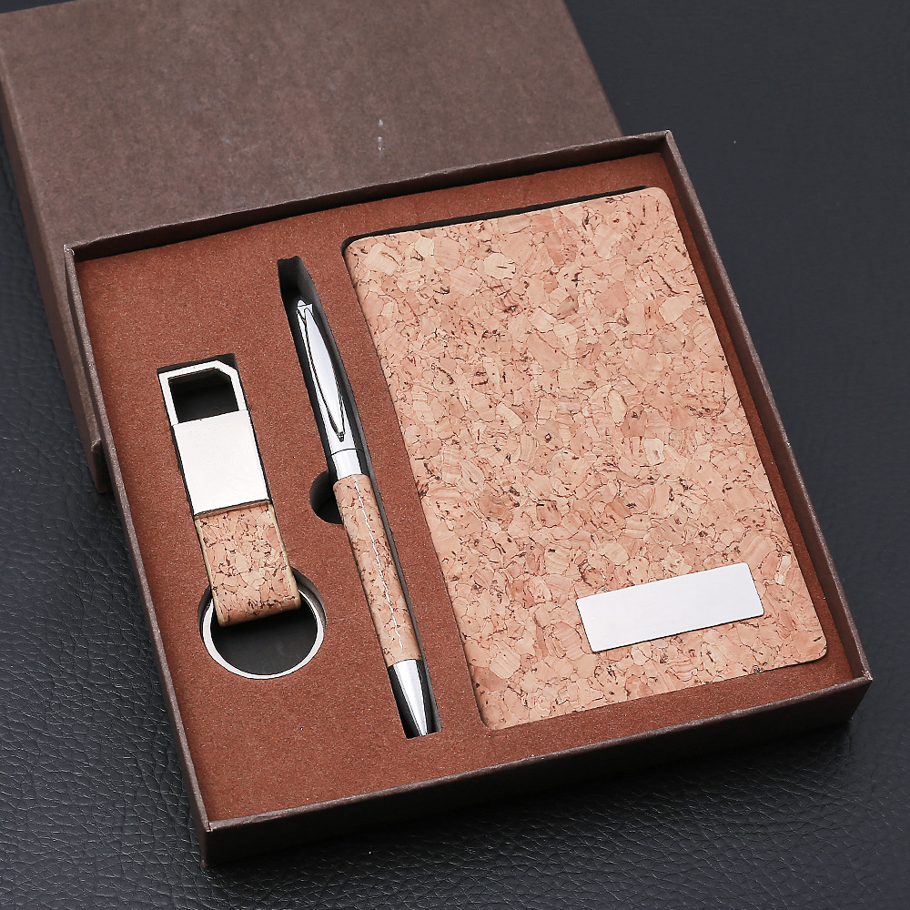 Wood Grain 3-Piece Office Gift Set 5