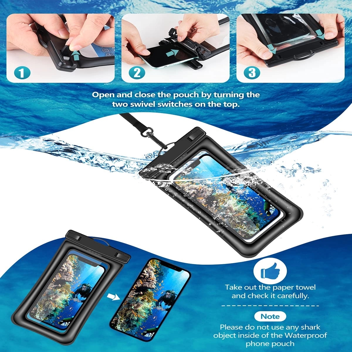 Floating Universal Waterproof Phone Pouch 2