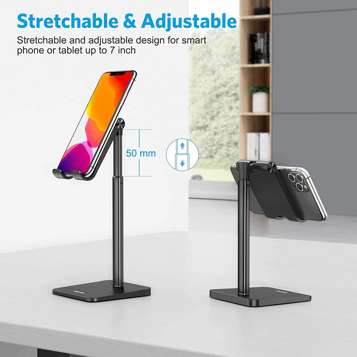 Adjustable Phone& Tablet Desktop Holder Stand 7