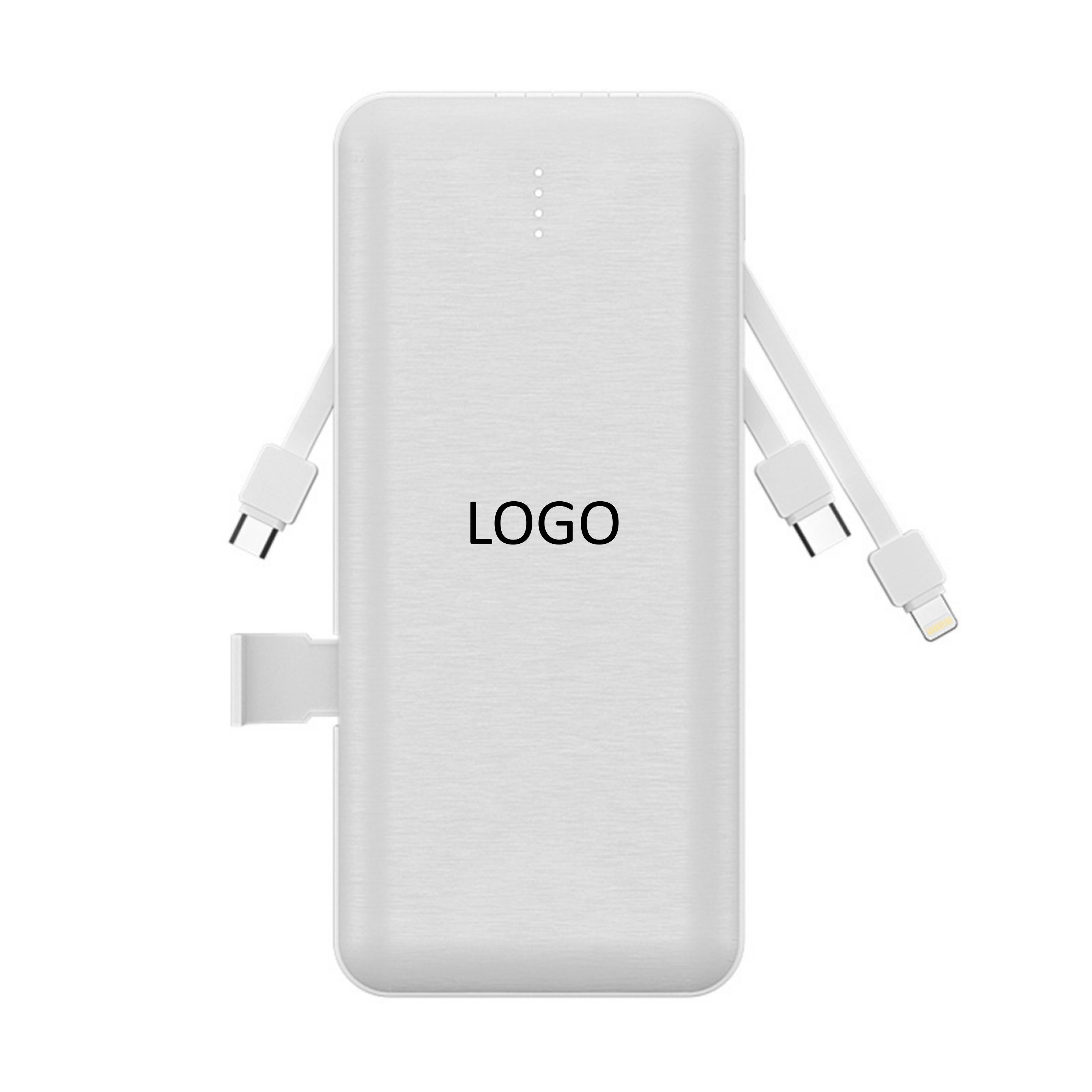 Power bank with cable and AC plug 2