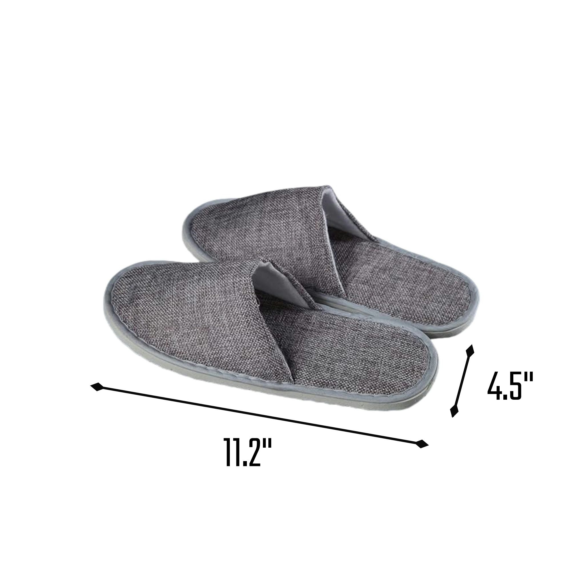 Linen Closed Toe Slippers 2