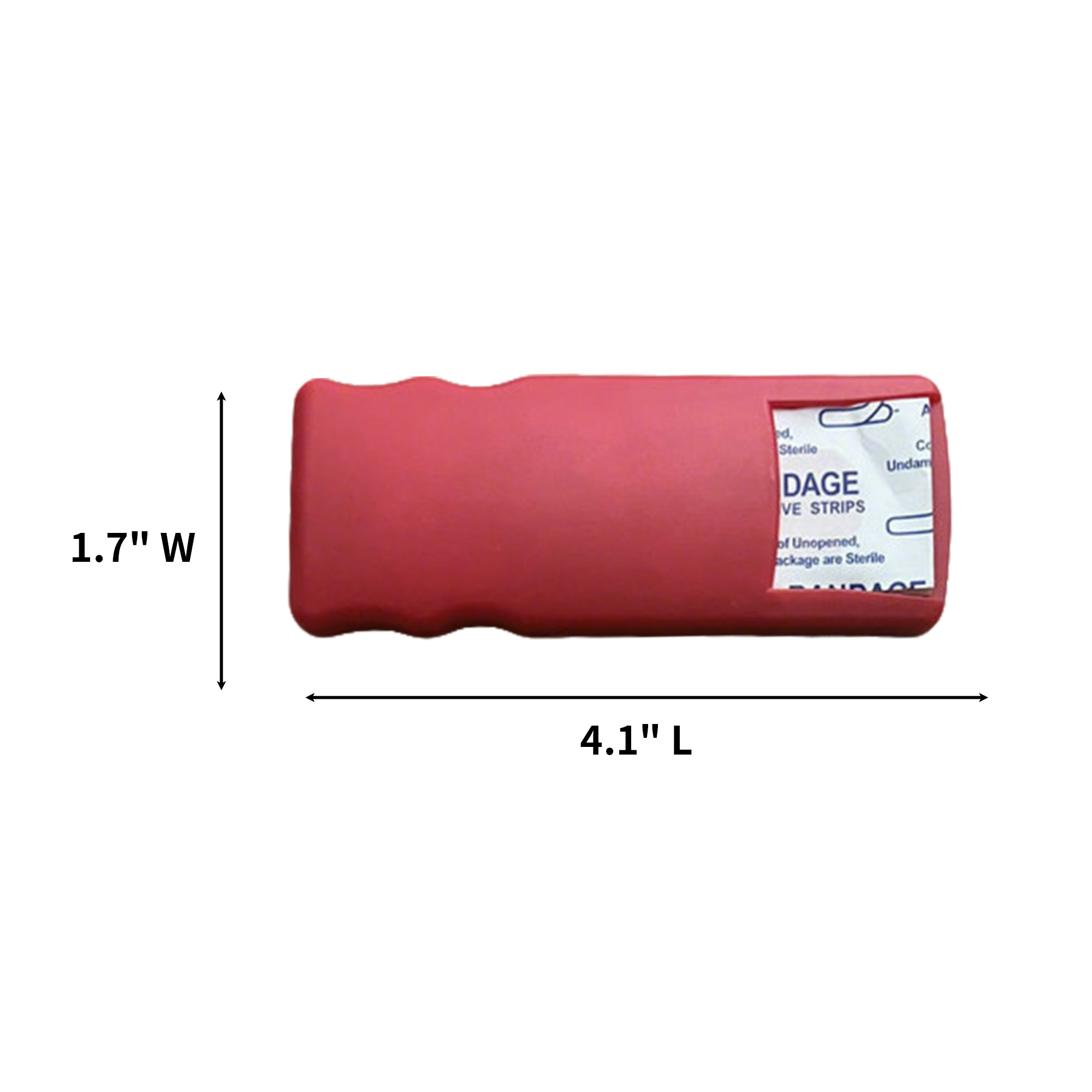 Five Piece First Aid Bandage Case Kit 4.1 x 1.7 x 0.5" 6