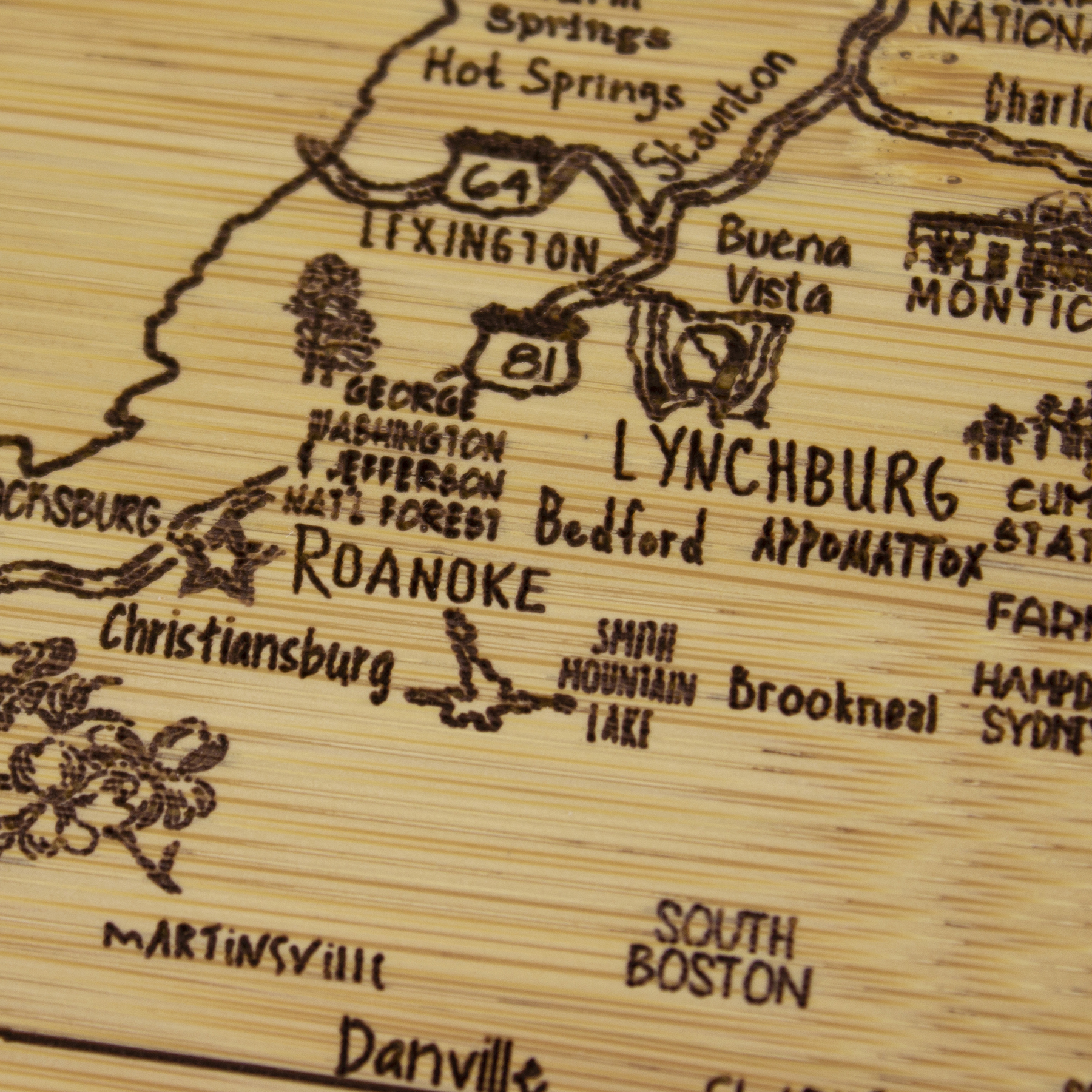 A Slice of Life Virginia Serving & Cutting Board 3