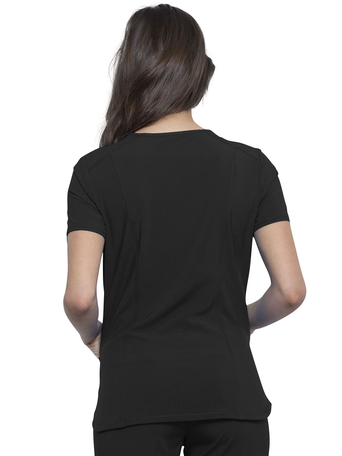 Infinity - Women's 2 Pocket Princess Seams V-Neck Top 15
