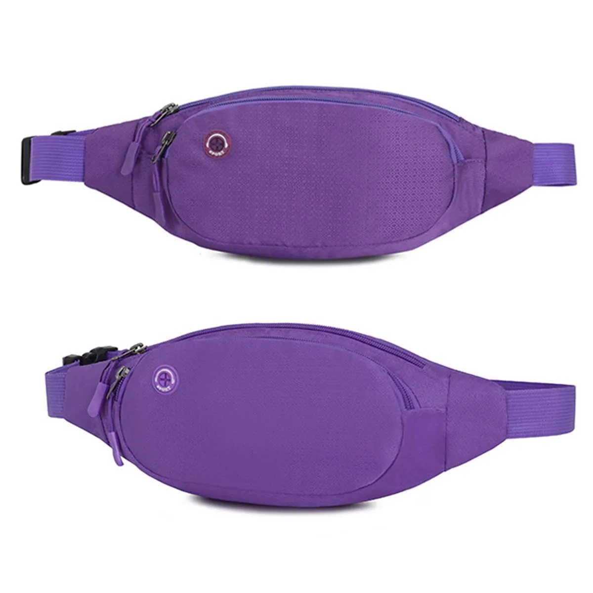 Large Crossbody Fanny Pack with 3-Zipper Pockets 3