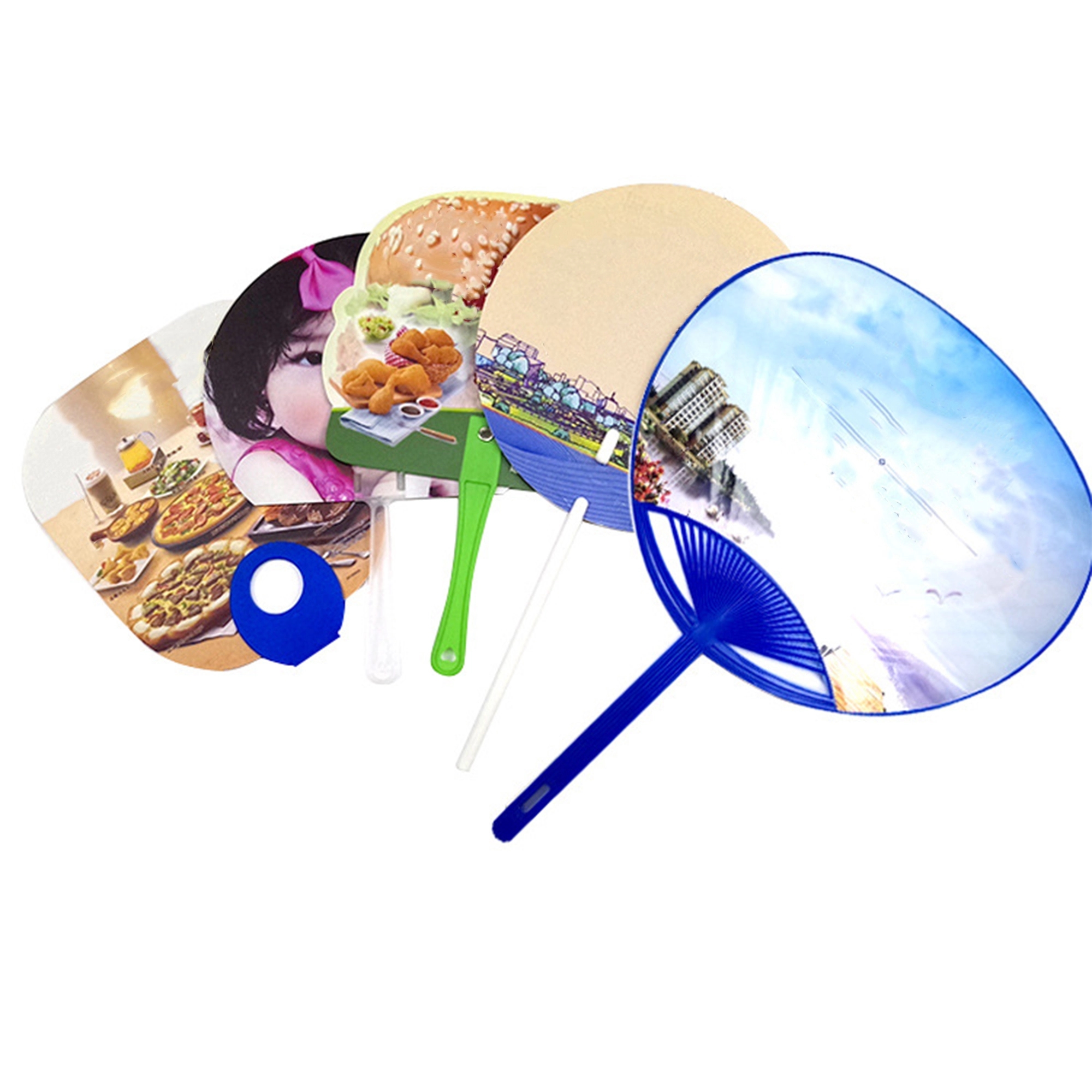Custom PP Advertising Hand Fans 2