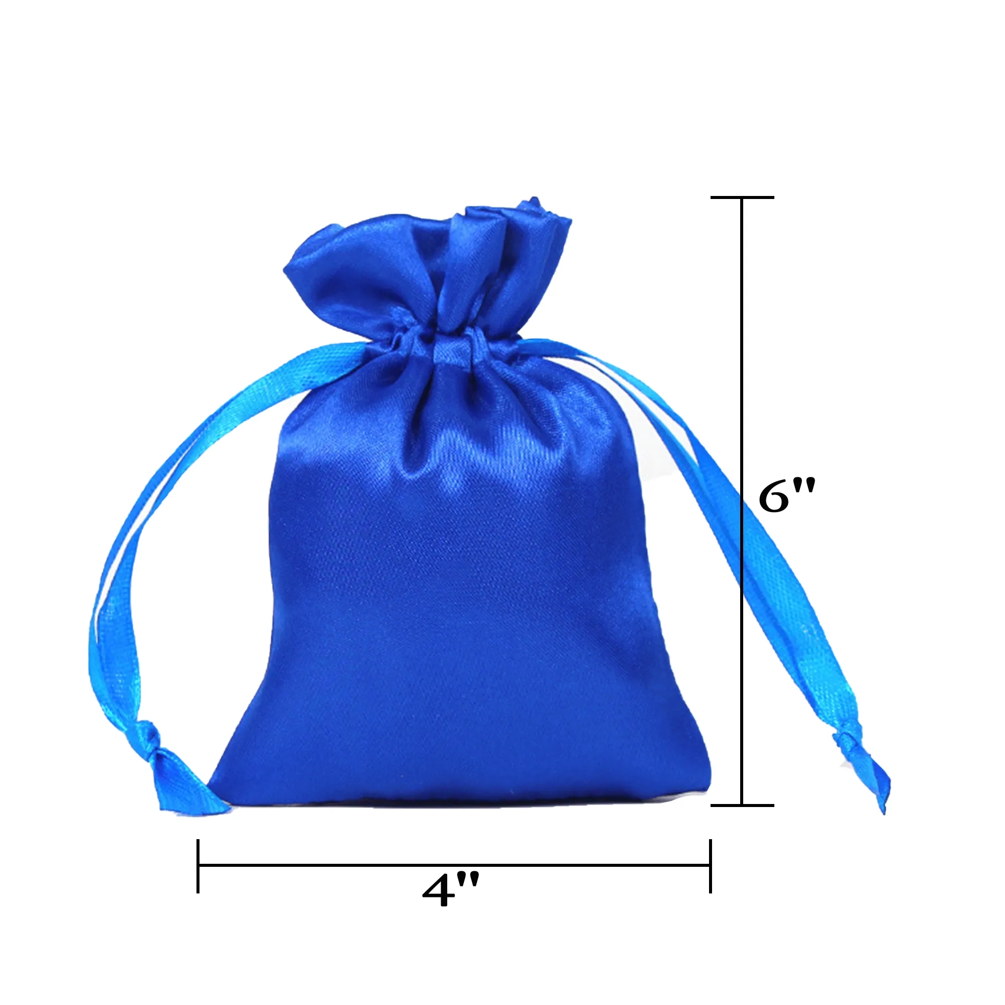 4" x 6" Satin Drawstring Jewelry Pouch 6