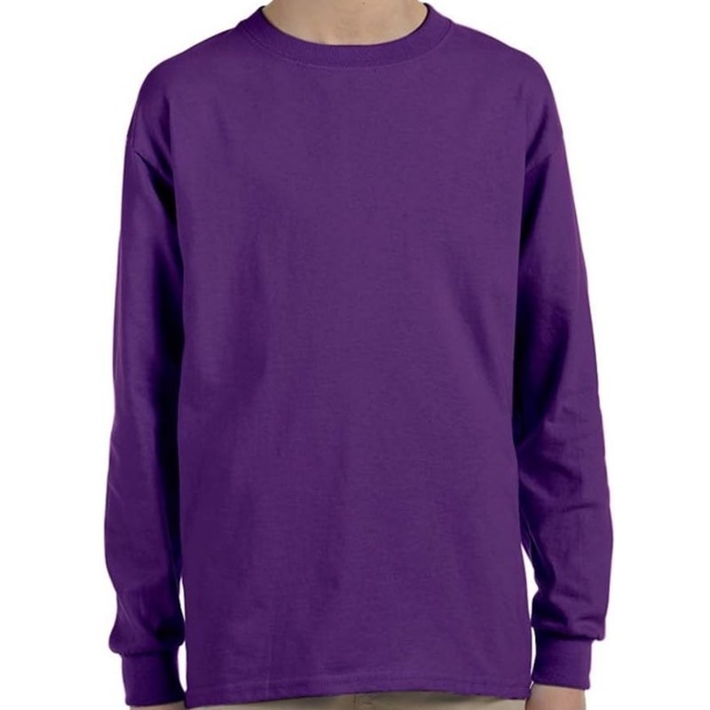 Gildan Ultra Cotton® Youth 6 Oz. Long-Sleeve T-Shirt 5