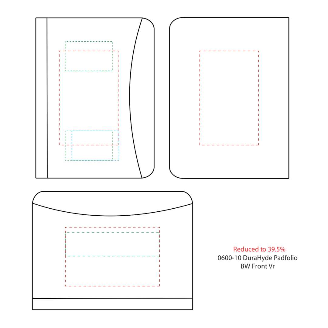 FSC® Mix Executive DuraHyde Zippered Padfolio 110