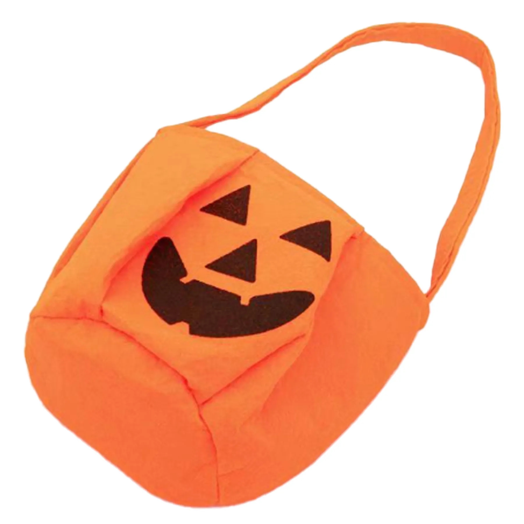 Halloween Candy Nonwoven Smile Three dimensional Pumpkin Bag 1