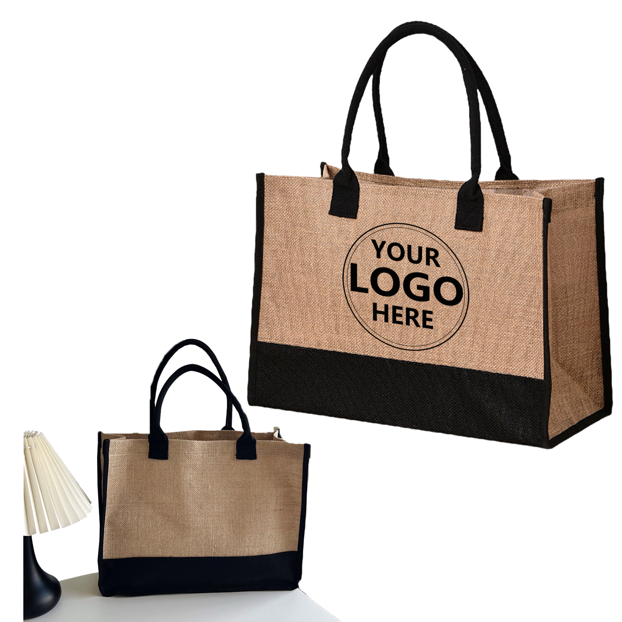 Jute Patchwork Tote Bag 1