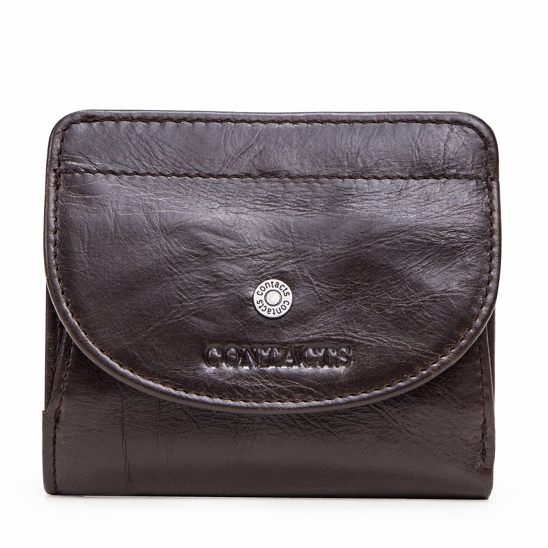 Leather Slim Bifold Purse Card Holder Wallets Women 8