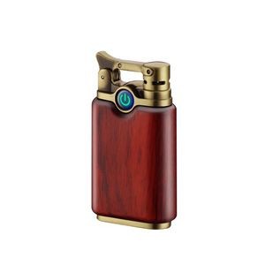 Elegant Wooden Dual Electric Arc Lighter 5