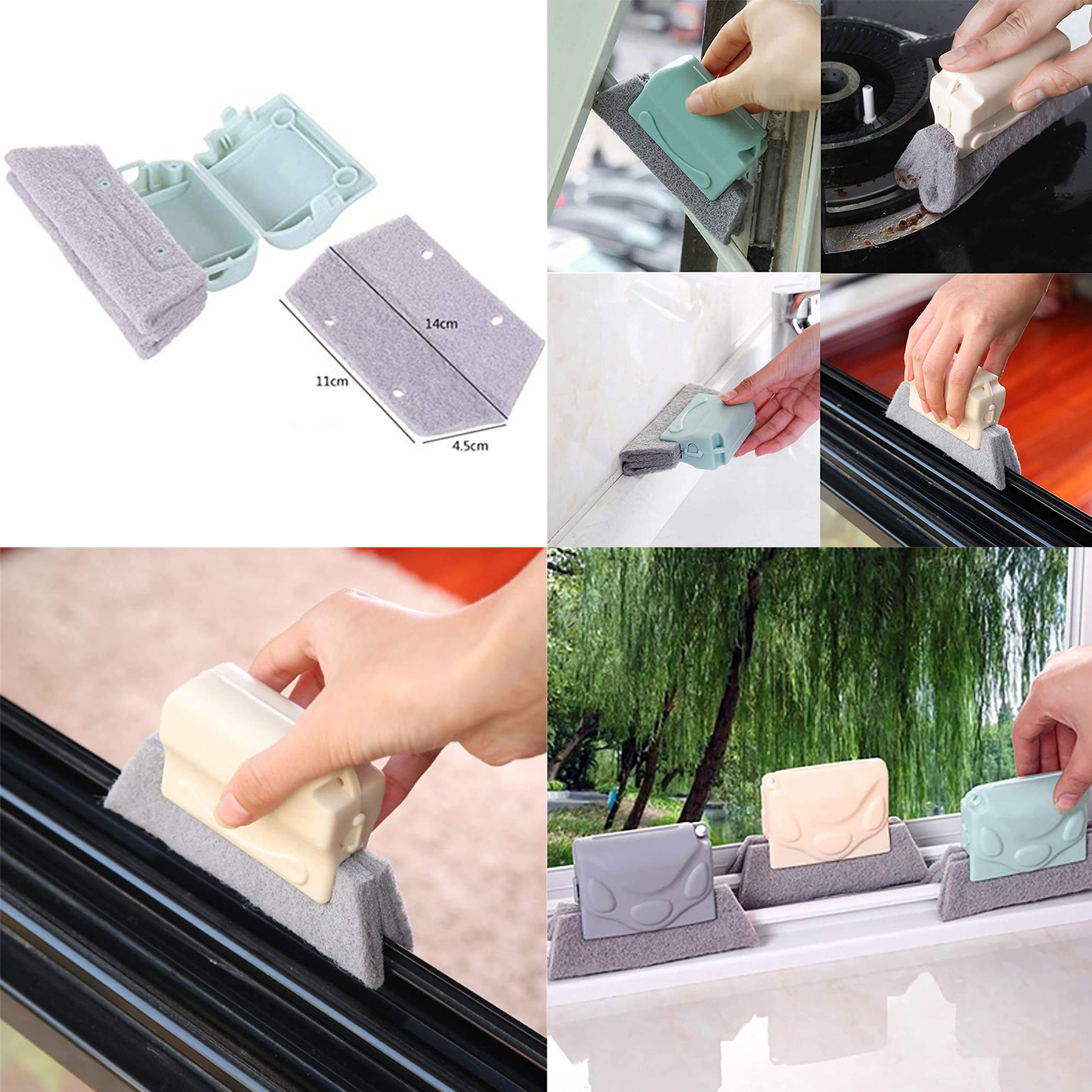 Window Groove Cleaning Brush