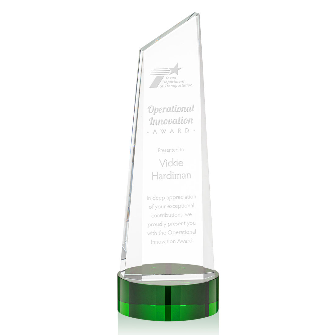 Belmont Tower Award on Stanrich Base - Green 7